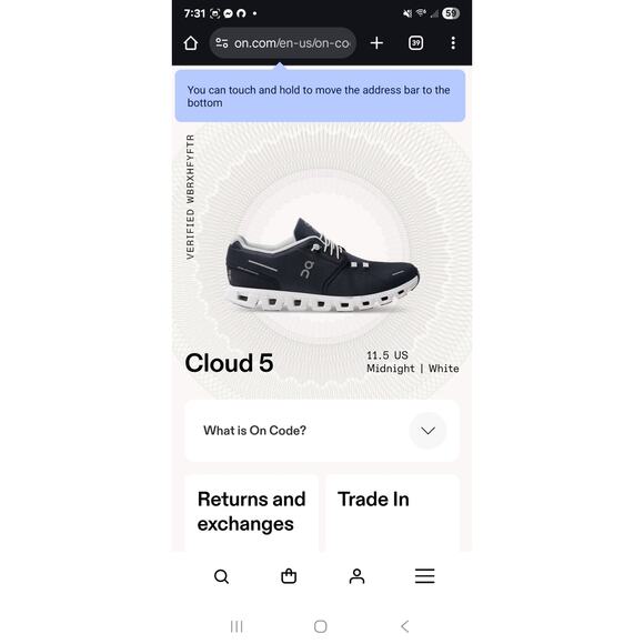 Oncloud Men 11.5 Comfy footwear main image 5